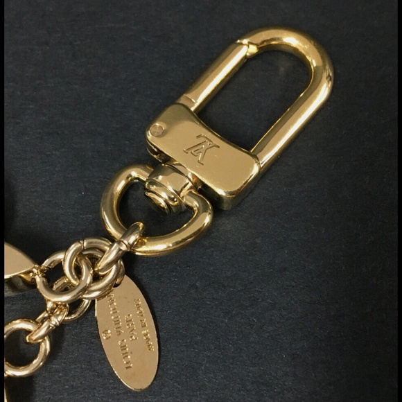 Louis Vuitton Monogram Stripes Flowers Key Ring Bag Charm With Box - Picture 4 of 13